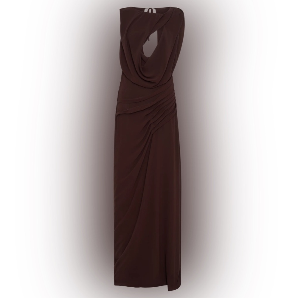Meshki Oria Dress- Cacao Brown